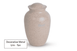 Decorative Urn - Tan