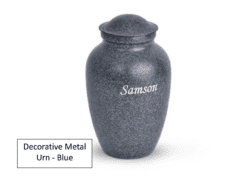 Decorative Urn - Blue